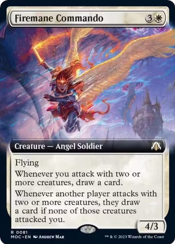 Firemane Commando (Extended Art) (81), Commander: March of the Machine — Magic card price