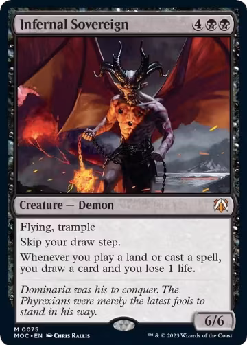 Infernal Sovereign (75), Commander: March of the Machine — Magic card price