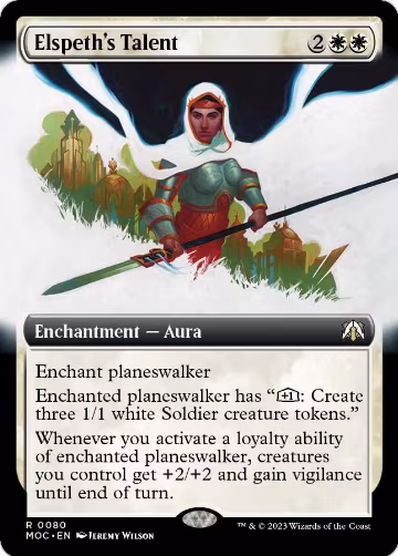Elspeth's Talent (Extended Art) (80), Commander: March of the Machine — Magic card price
