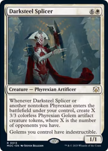 Darksteel Splicer (13), Commander: March of the Machine — Magic card price