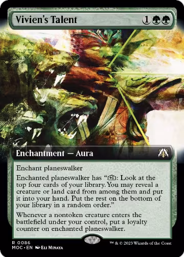 Vivien's Talent (Extended Art) (86), Commander: March of the Machine — Magic card price