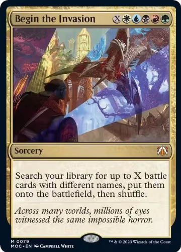 Begin the Invasion (79), Commander: March of the Machine — Magic card price