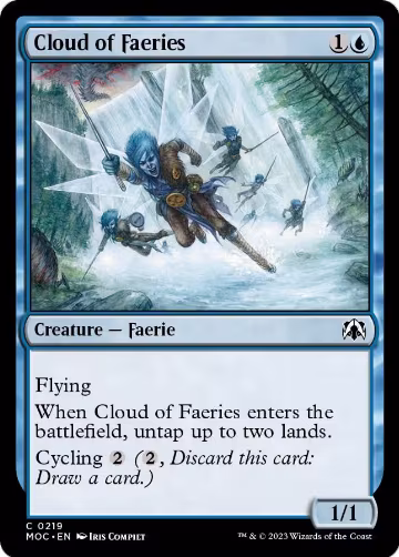 Cloud of Faeries (219), Commander: March of the Machine — Magic card price