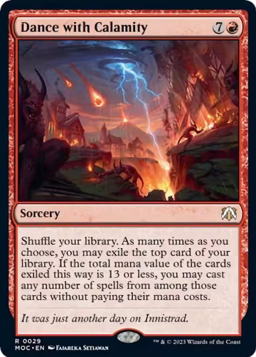 Dance with Calamity (29), Commander: March of the Machine — Magic card price