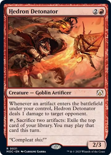 Hedron Detonator (31), Commander: March of the Machine — Magic card price