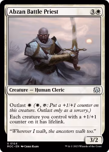 Abzan Battle Priest (164), Commander: March of the Machine — Magic card price