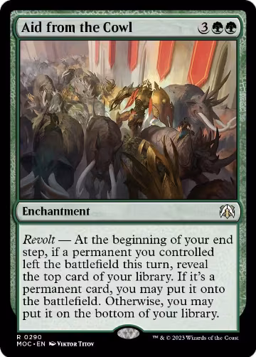 Aid from the Cowl (290), Commander: March of the Machine — Magic card price