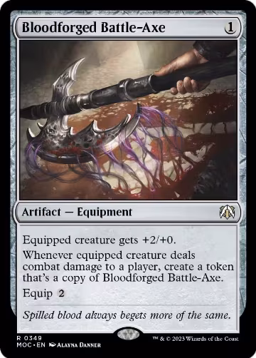 Bloodforged Battle-Axe (349), Commander: March of the Machine — Magic card price