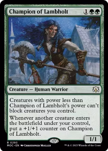 Champion of Lambholt (293), Commander: March of the Machine — Magic card price