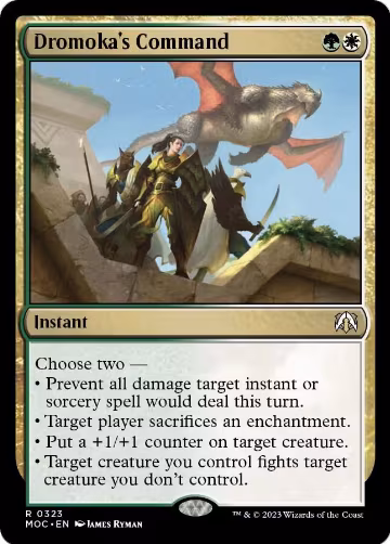 Dromoka's Command (323), Commander: March of the Machine — Magic card price