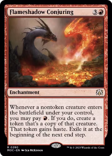Flameshadow Conjuring (280), Commander: March of the Machine — Magic card price