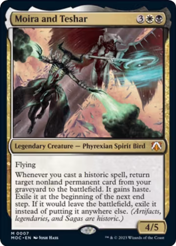 Moira and Teshar (7), Commander: March of the Machine — Magic card price