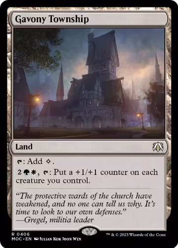 Gavony Township (406), Commander: March of the Machine — Magic card price