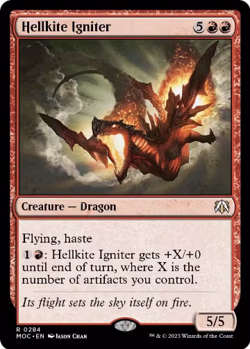 Hellkite Igniter (284), Commander: March of the Machine — Magic card price