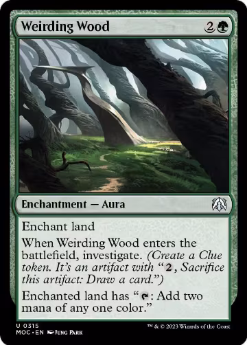Weirding Wood (315), Commander: March of the Machine — Magic card price
