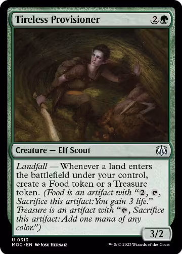 Tireless Provisioner (313), Commander: March of the Machine — Magic card price