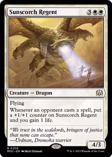 Sunscorch Regent (209), Commander: March of the Machine — Magic card price