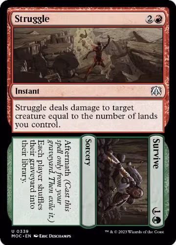 Struggle // Survive (339), Commander: March of the Machine — Magic card price