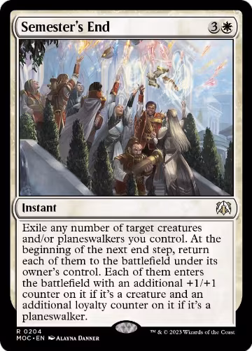 Semester's End (204), Commander: March of the Machine — Magic card price
