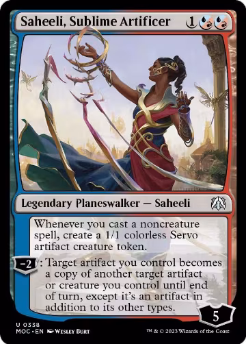 Saheeli, Sublime Artificer (338), Commander: March of the Machine — Magic card price