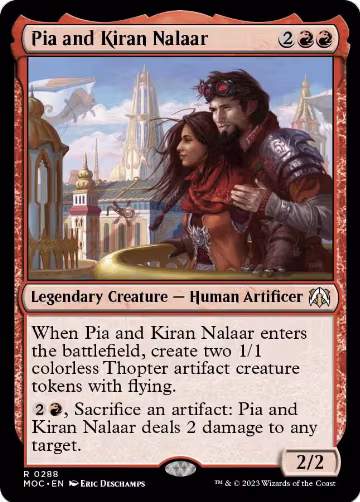 Pia and Kiran Nalaar (288), Commander: March of the Machine — Magic card price