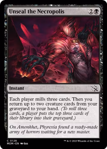 Unseal the Necropolis (128), March of the Machine — Magic card price