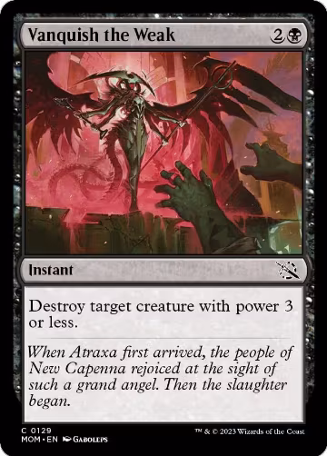 Vanquish the Weak (129), March of the Machine — Magic card price