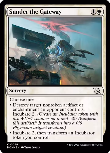 Sunder the Gateway (39), March of the Machine — Magic card price