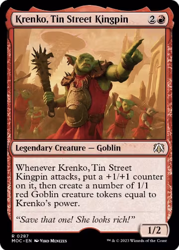 Krenko, Tin Street Kingpin (287), Commander: March of the Machine — Magic card price
