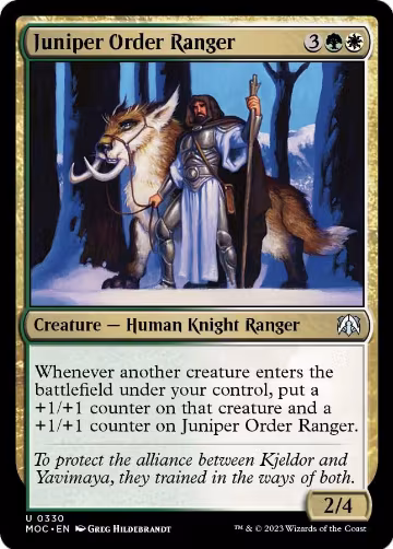 Juniper Order Ranger (330), Commander: March of the Machine — Magic card price