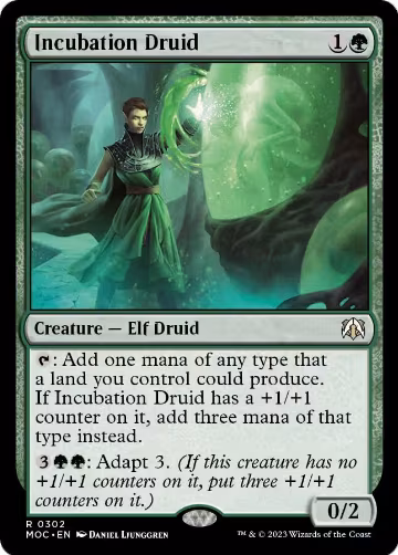 Incubation Druid (302), Commander: March of the Machine — Magic card price