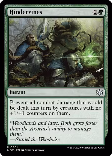 Hindervines (301), Commander: March of the Machine — Magic card price