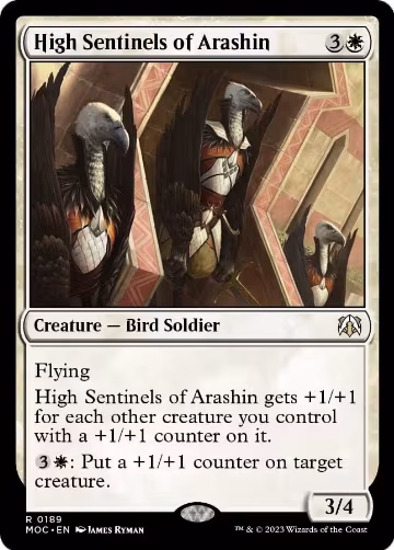High Sentinels of Arashin (189), Commander: March of the Machine — Magic card price