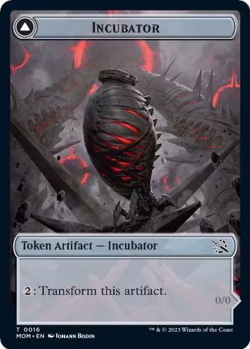 Incubator (0016) // Phyrexian (0016) Double-Sided Token (16), March of the Machine — Magic card price