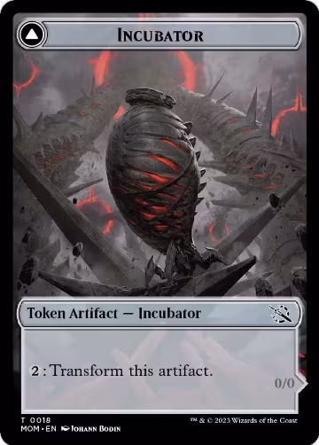 Incubator (0018) // Phyrexian (0018) Double-Sided Token (18), March of the Machine — Magic card price