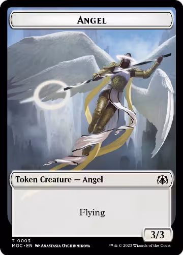 Angel // Demon Double-Sided Token (3 // 18), Commander: March of the Machine — Magic card price