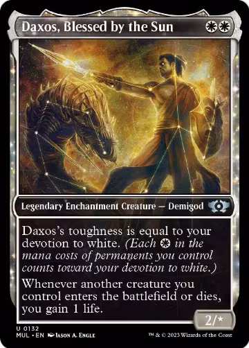 Daxos, Blessed by the Sun (Halo Foil) (132), March of the Machine: Multiverse Legends — Magic card price