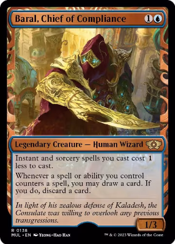 Baral, Chief of Compliance (Halo Foil) (138), March of the Machine: Multiverse Legends — Magic card price