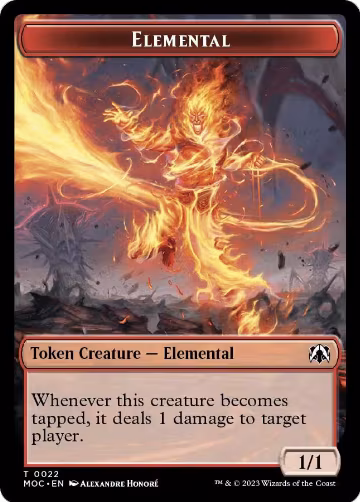 Elemental // Elemental Double-Sided Token (22 // 9), Commander: March of the Machine — Magic card price