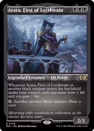 Ayara, First of Locthwain (Foil Etched) (78), March of the Machine: Multiverse Legends — Magic card price