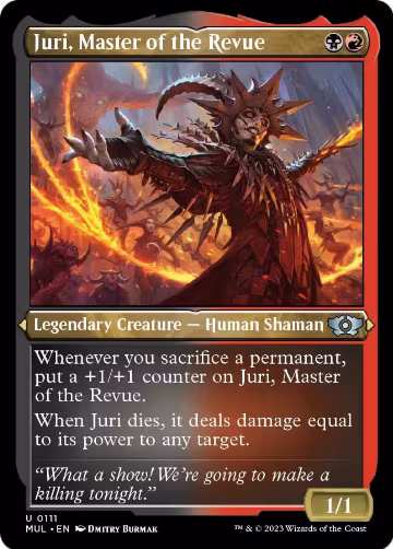 Juri, Master of the Revue (Foil Etched) (111), March of the Machine: Multiverse Legends — Magic card price
