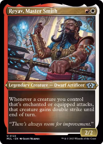 Reyav, Master Smith (Foil Etched) (122), March of the Machine: Multiverse Legends — Magic card price