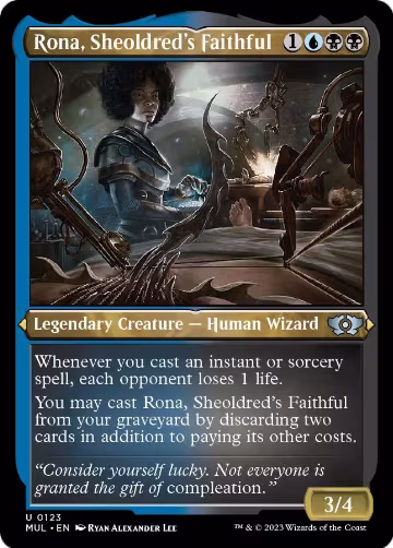 Rona, Sheoldred's Faithful (Foil Etched) (123), March of the Machine: Multiverse Legends — Magic card price