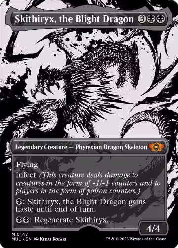 Skithiryx, the Blight Dragon (Halo Foil) (147), March of the Machine: Multiverse Legends — Magic card price