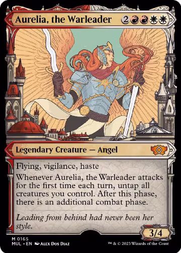 Aurelia, the Warleader (Halo Foil) (165), March of the Machine: Multiverse Legends — Magic card price