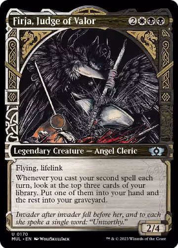 Firja, Judge of Valor (Halo Foil) (170), March of the Machine: Multiverse Legends — Magic card price