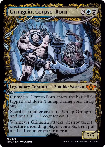 Grimgrin, Corpse-Born (Halo Foil) (171), March of the Machine: Multiverse Legends — Magic card price