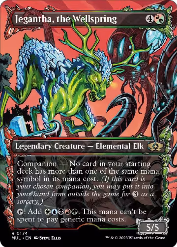 Jegantha, the Wellspring (Halo Foil) (174), March of the Machine: Multiverse Legends — Magic card price