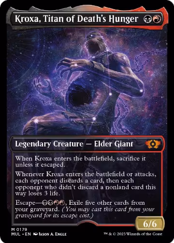 Kroxa, Titan of Death's Hunger (Halo Foil) (179), March of the Machine: Multiverse Legends — Magic card price