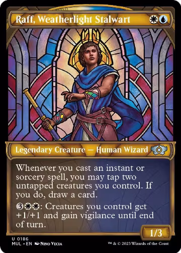 Raff, Weatherlight Stalwart (Halo Foil) (186), March of the Machine: Multiverse Legends — Magic card price